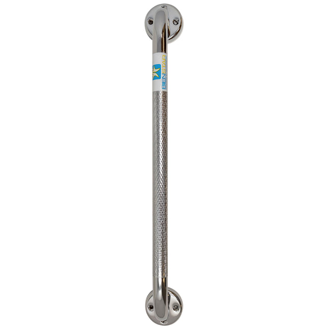 Agarradera 18 Pulg (45.72 Cm) Moleteada Cromada