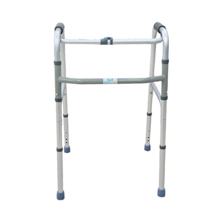 Andadera de Aluminio Economica Plegable 4 Apoyos Plata 100 Kg