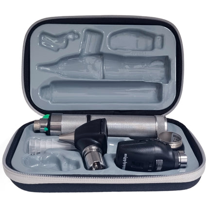 Estuche de Diagnostico Recargable Halogeno 3.5v Oftalmo Standar Otoscopio 25020 Mango Convertible