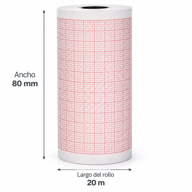 Papel Térmico para Electrocardiógrafo BeneHeart R3 80mm x 20m | Mindray