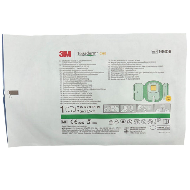 Aposito con Cojin Clorhexidina Tegaderm Chg 8.5 X 11.5 Cm