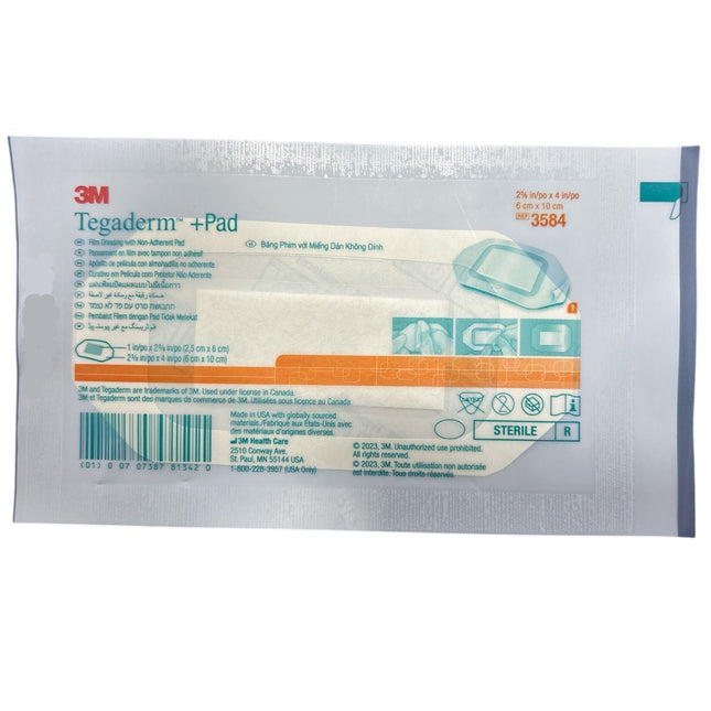 Aposito con Cojin Tegaderm+pad 6 X 10 Cm