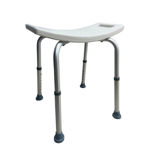 Banco para Ducha de Aluminio sin Respaldo Blanco Bienstar BIBM342L