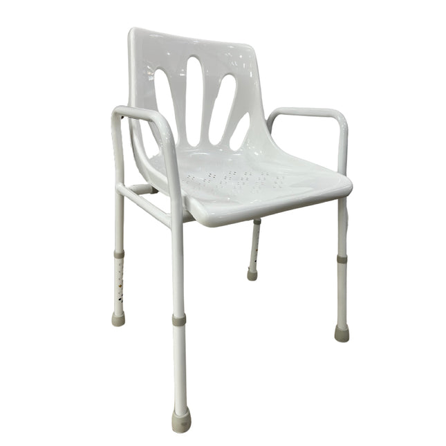 Silla para Ducha de Acero con Respaldo para Baño