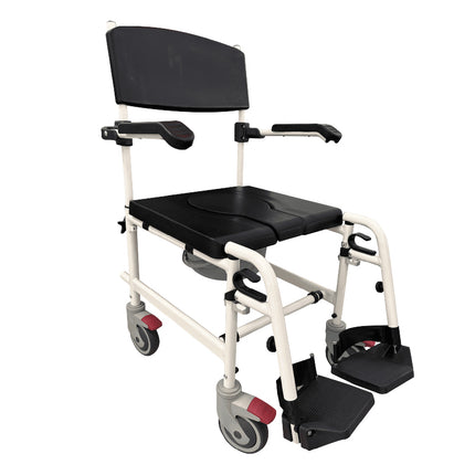 Silla Cómodo con Pierneras Desmontables y 4 Ruedas con Freno Bienstar BM6203L-A
