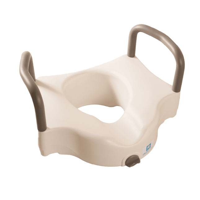 Incremento para Inodoro con Abertura Frontal, Seguro y Agarraderas (110 kg) | Bienstar BM7060B