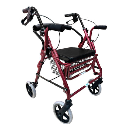 Andadera Rollator de Aluminio con Descansapies y Brazos Desarmables Bienstar BM8882L