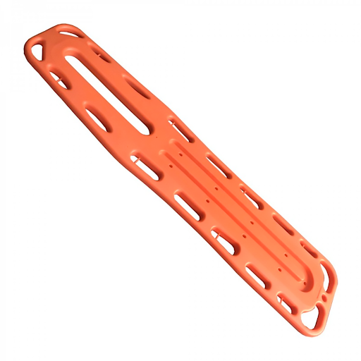 Camilla rígida para rescate plástica naranja