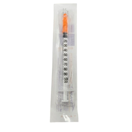 Jeringa Desechable 1ml con Aguja 27g X 13mm para Insulina