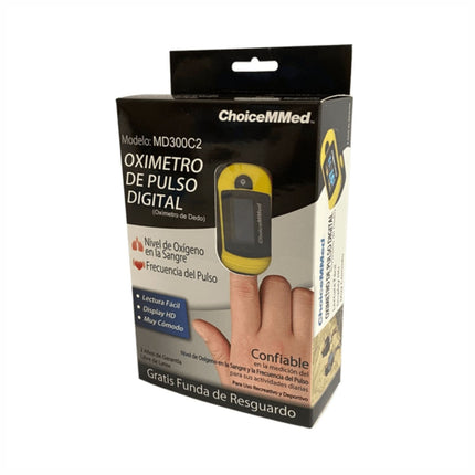 ChoiceMMed® Oximetro Pulso Adulto - Medición de Oxígeno SpO2 y Pulso