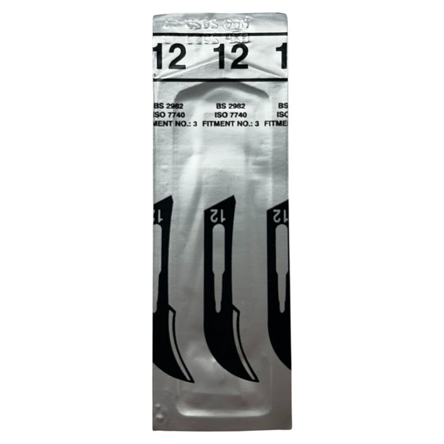 Hoja de Bisturi Esteril Acero al Carbon 12 Pieza