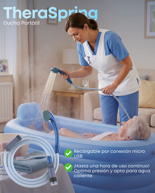 Regadera Portátil Recargable TheraSpring TM2100 | Theramart