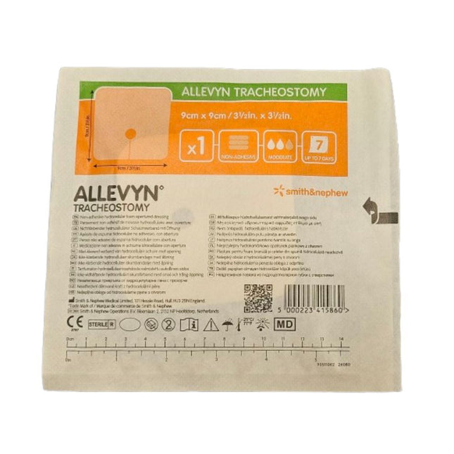 Allevyn Traqueostomia 9 X 9 Cm Hidrocelular sin Adhesivo Exudado Moderado a Alto