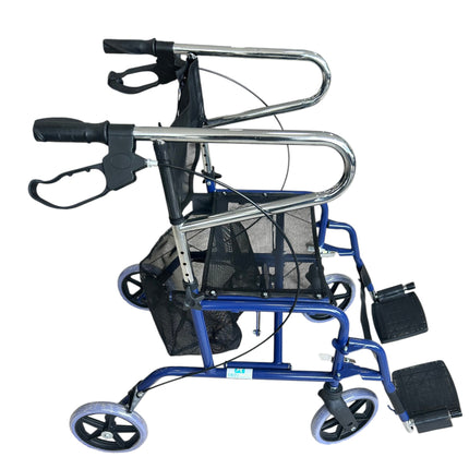 Andadera Rollator de Acero con Descansapiés, Capacidad de 90 kg BIENSTAR