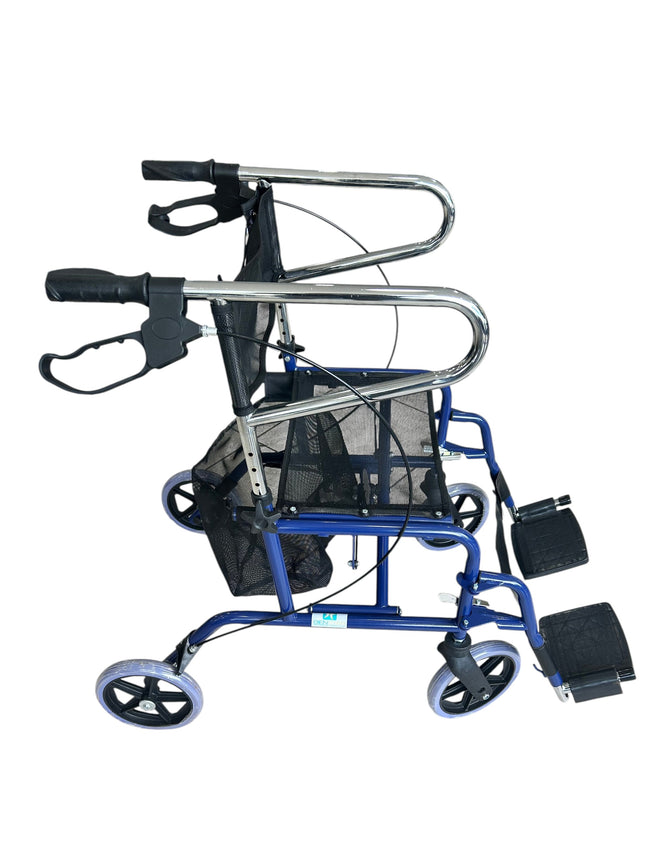 Andadera Rollator de Acero con Descansapiés, Capacidad de 90 kg BIENSTAR