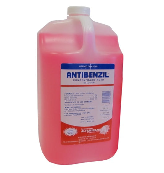 Antibenzil Concentrado Rojo de 3.75 Litros