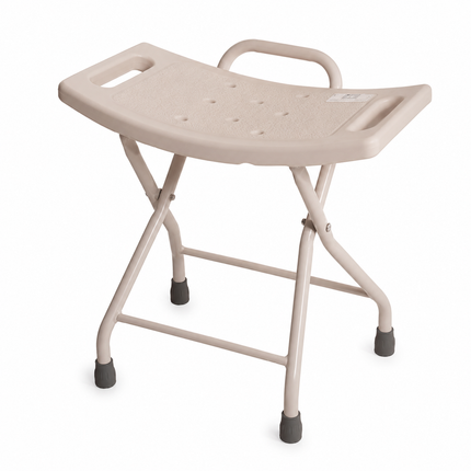 Banco de Acero S/respaldo P/ducha Blanco Plegable 110 Kg