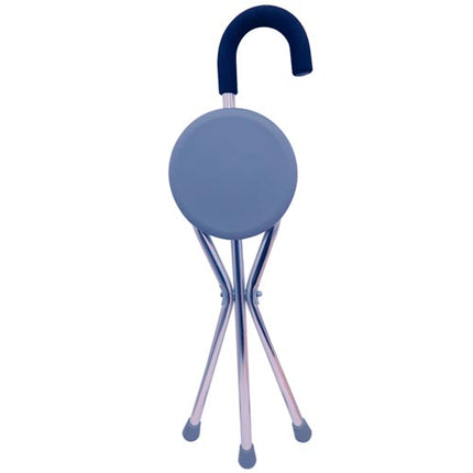 Bastón Cuello de Ganso con Asiento Plegable de Aluminio Bienstar BM836