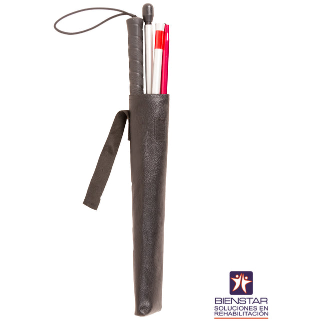 Bastón Plegable Blanco para Invidentes y Debilidad Visual con Correa  Bienstar BM2060