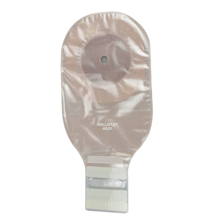 Bolsa Premier Drenable Ultra Transparente con Marco Adhesivo sin Filtro, Cierre Lock’n Roll y Barrera Cutánea Plana Flextend Recortable hasta 64 mm
