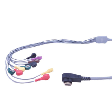 Cable Holter HDMI de 10 Puntas (Broche) para Electrocardiografía y Diagnóstico