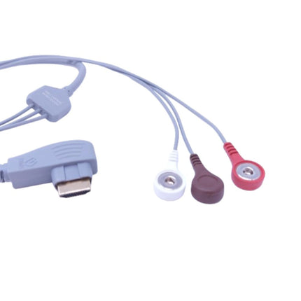 Cable Holter HDMI de 3 Puntas de Broche