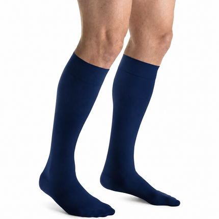 Calcetin caballero rodilla compresion 15-20 mm hg punta cerrada