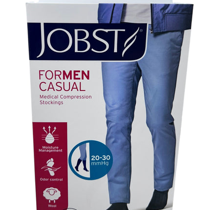 Calcetin caballero casual rodilla compresion 20-30 mm hg punta cerrada