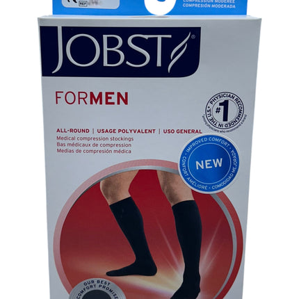 Calcetin caballero rodilla compresion 15-20 mm hg punta cerrada