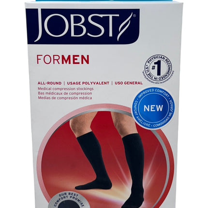 Calcetin caballero rodilla compresion 20-30 mm hg punta cerrada
