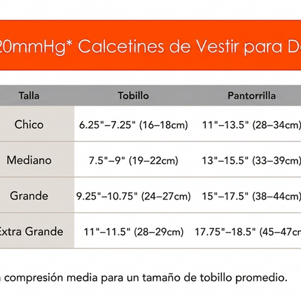 Therafirm® Calcetín de Mediana Compresión para Dama 15-20 mmHg
