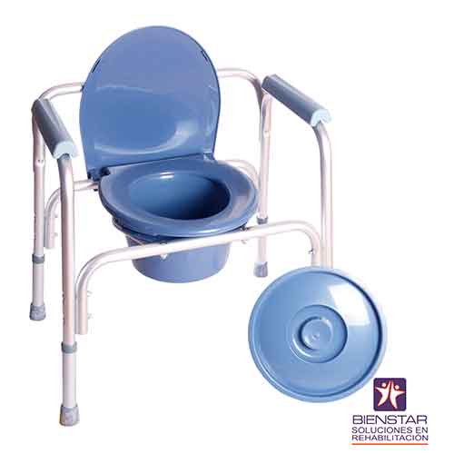 Comodo sin Ruedas Brazo Fijo Aluminio 100 Kg