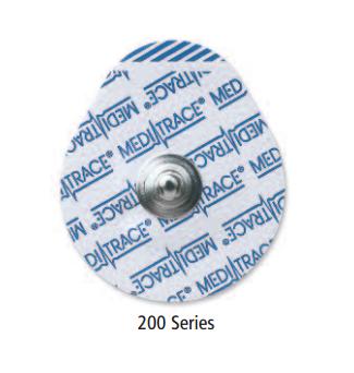 Electrodo Adulto Medi-trace Serie 200 Ecg Desechable Bolsa C/100 Electrodos