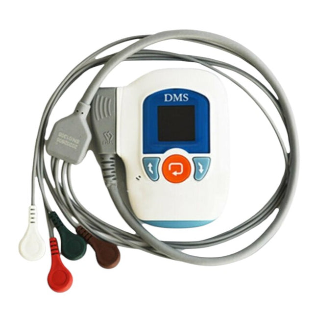 Grabadora Holter 4L de 3 6 12 derivaciones con Pantalla LCD y Análisis de Respiración, Posición y Marcapasos