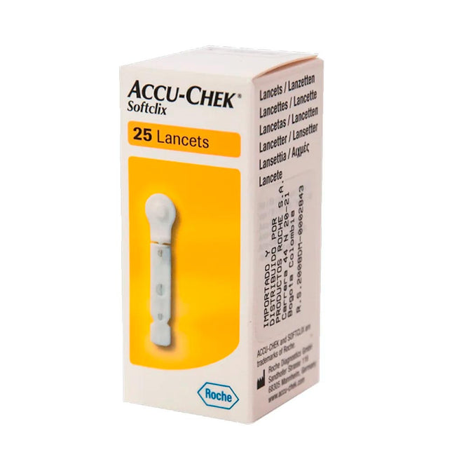 Lancetas Softclix P/accu-check P/25