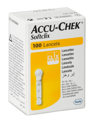 Lancetas Softclix P/accu-check P/100