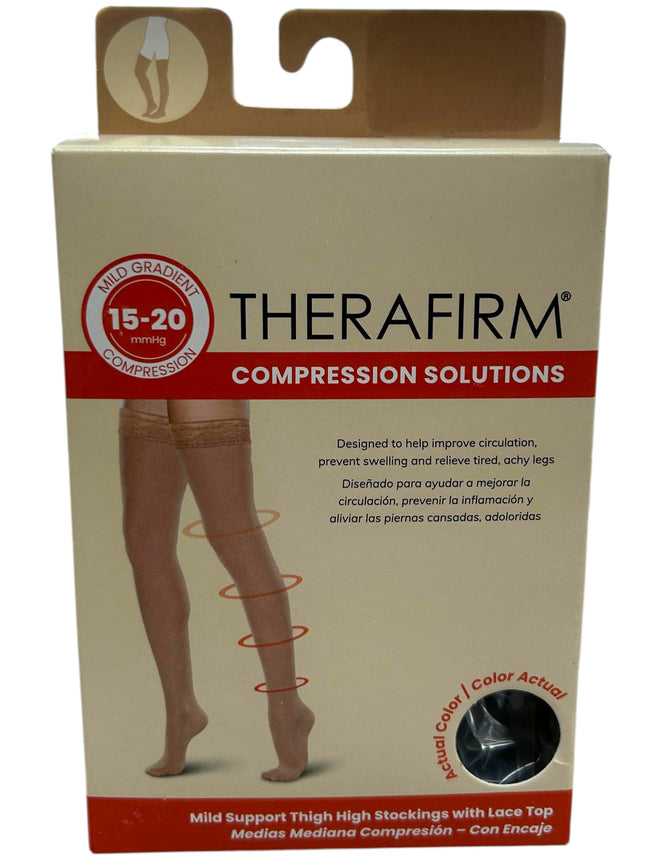 Therafirm® Media de Mediana Compresión con Encaje 15-20 mmHg