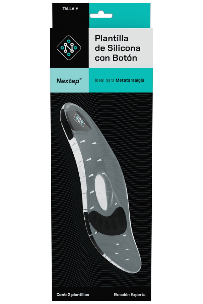 Plantilla de Silicona con Botón Metatarsal y Gel NXT002 | Nextep