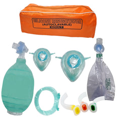 Resucitador Manual Adulto con Mascarilla y Estuche