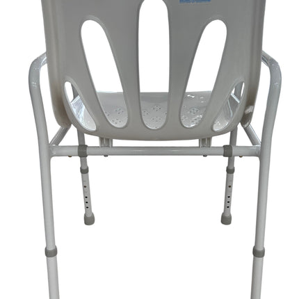 Silla para Ducha de Acero con Respaldo para Baño
