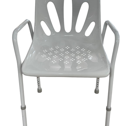 Silla para Ducha de Acero con Respaldo para Baño