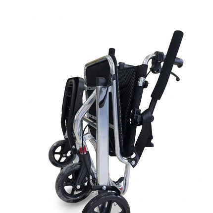 Silla de Ruedas Tipo Traslado de Aleación de aluminio Tapiceria de Tela 100 Kg