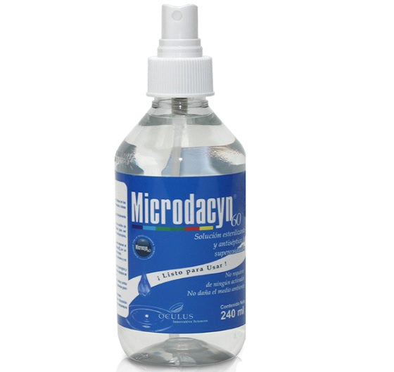 Solucion Microdacyn Esterilizante y Antiseptica con Atomizador 240 Ml