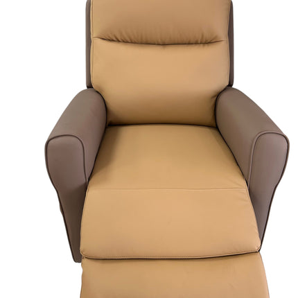 Sillon mecedora reclinable TheraNap color Brown Sugar