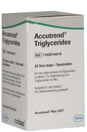 Tiras Reactivas Trigliceridos Accutrend P/25