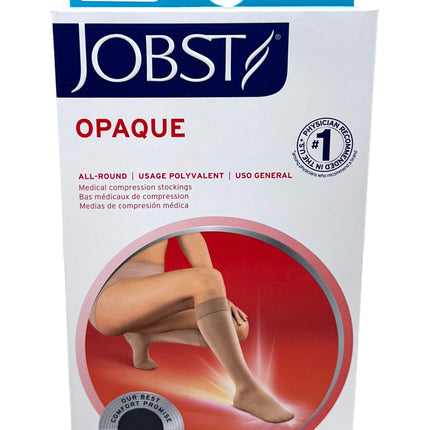 Media Opaque rodilla chica compresion 20-30 mm hg punta cerrada