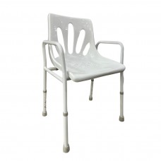 SILLA DUCHA DE ACERO CON RESPALDO