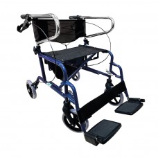 ANDADERA ROLLATOR DE ACERO C/DESCANSA PIES 90 KG