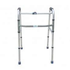 ANDADERA DE ALUMINIO ECONOMICA PLEGABLE 4 APOYOS PLATA 100 KG