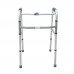 ANDADERA DE ALUMINIO ECONOMICA PLEGABLE 4 APOYOS PLATA 100 KG
